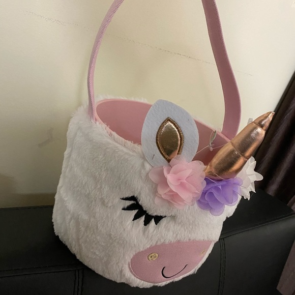 NWOT - Kids Unicorn Easter Basket - Picture 4 of 5